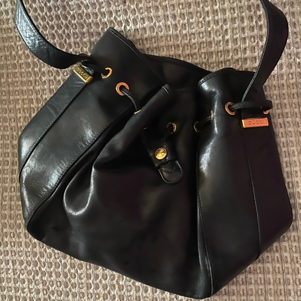 Gucci Leather Bag (Black)